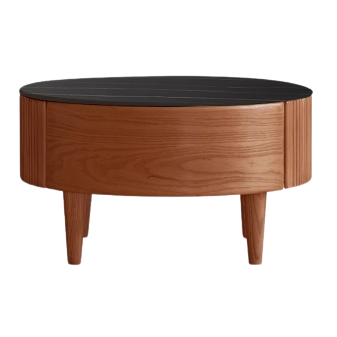 Ash Solid Wood Rock Plate coffee table-