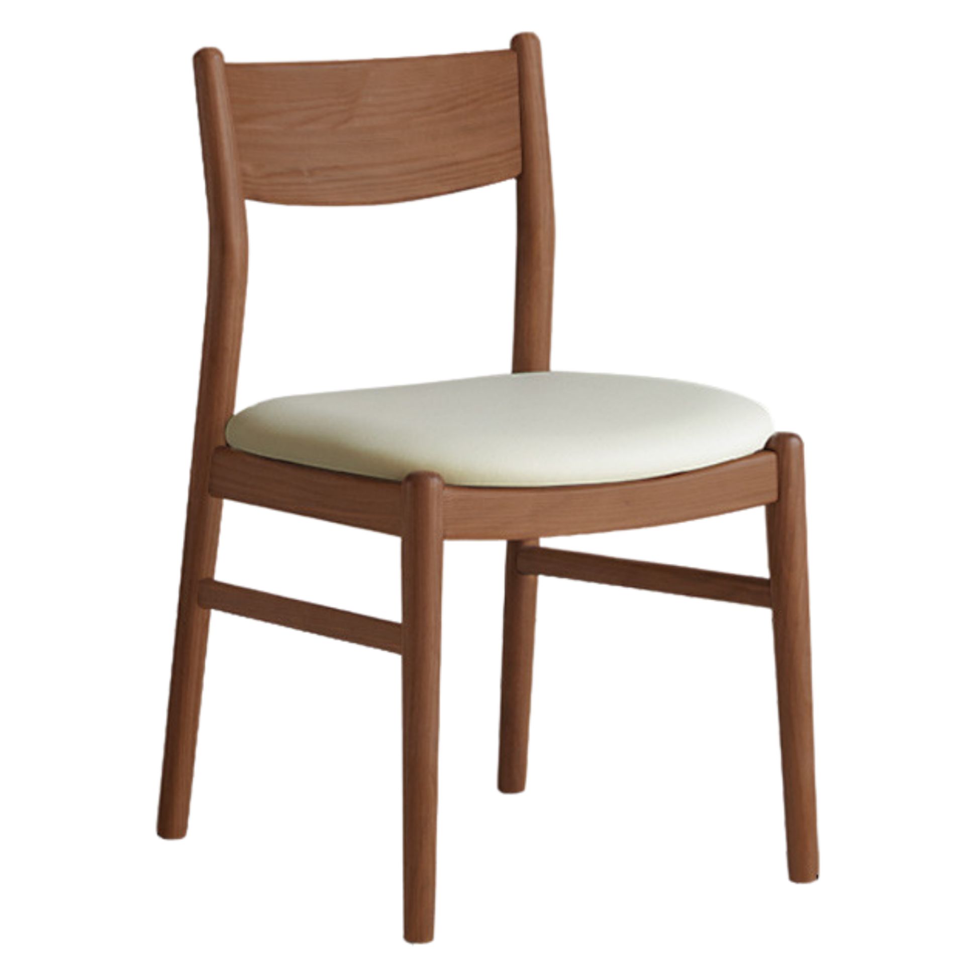 4 pcs Black Walnut, Ash, Oak, Beech, Sandalwood Solid Wood Dining Chair Retro