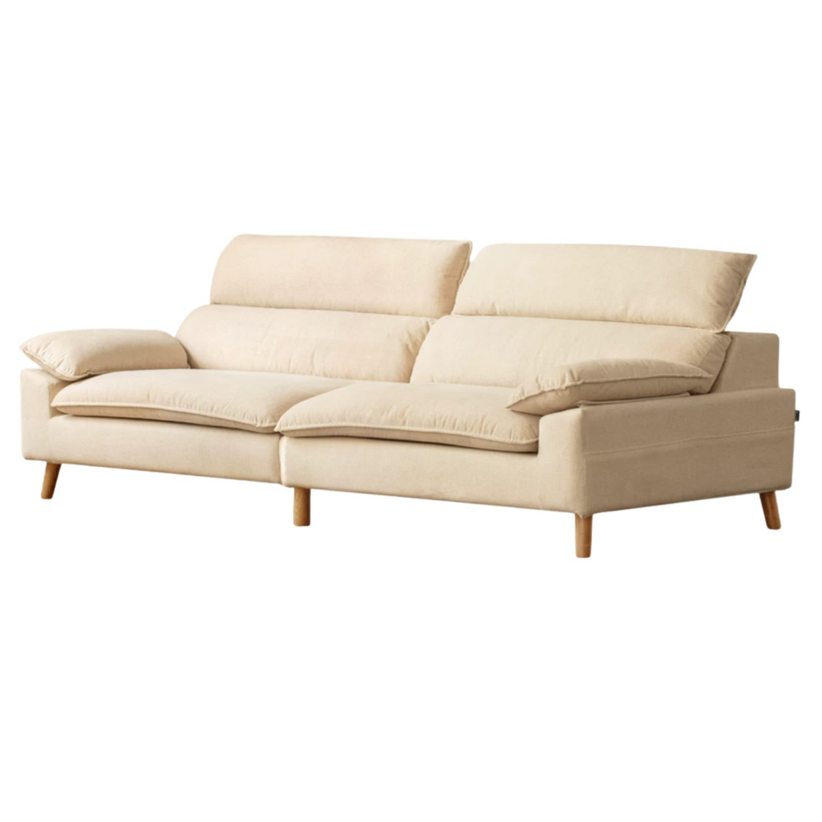Deep Seat Sofa with Adjustable Headrest
