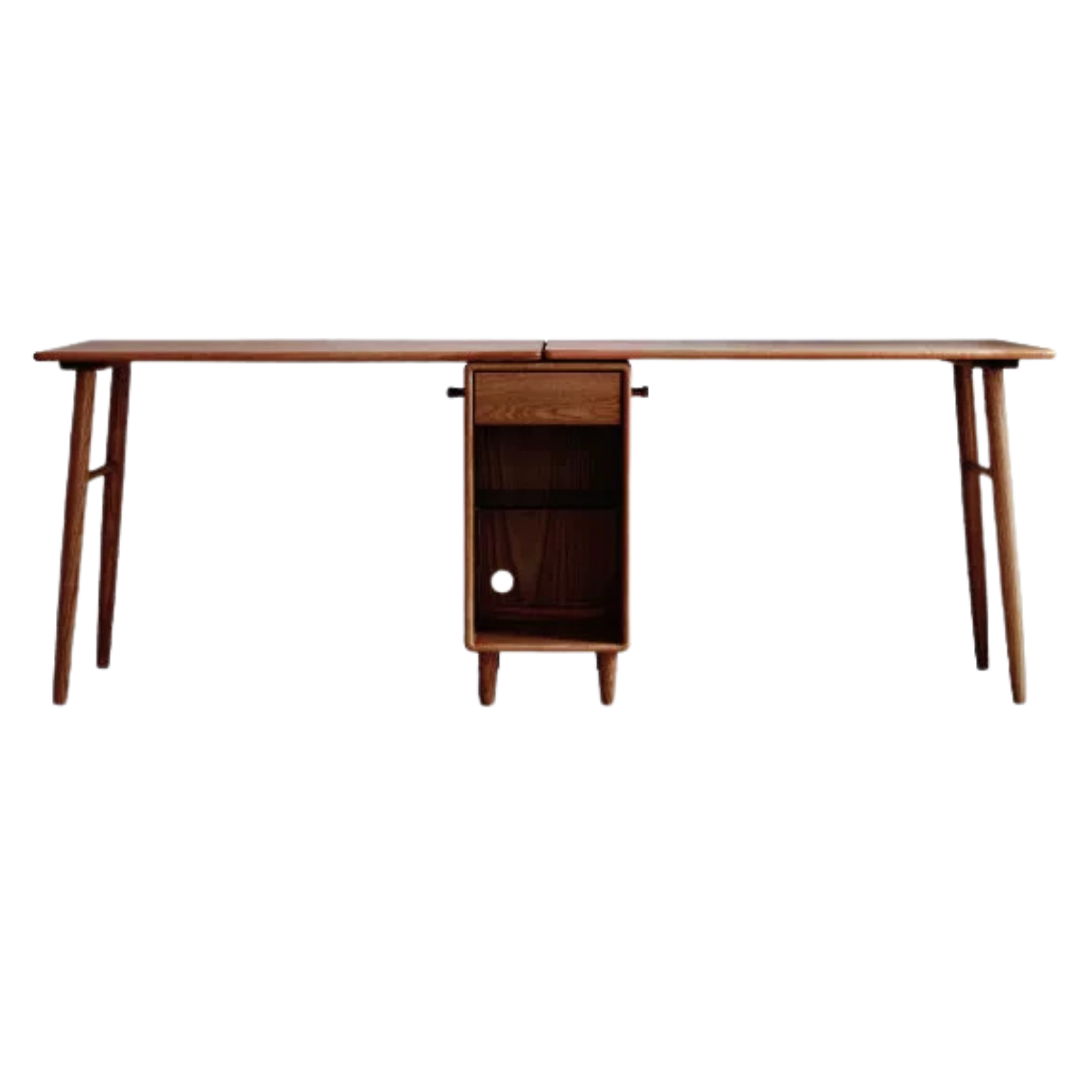 Oak Solid Wood Modern Double Computer