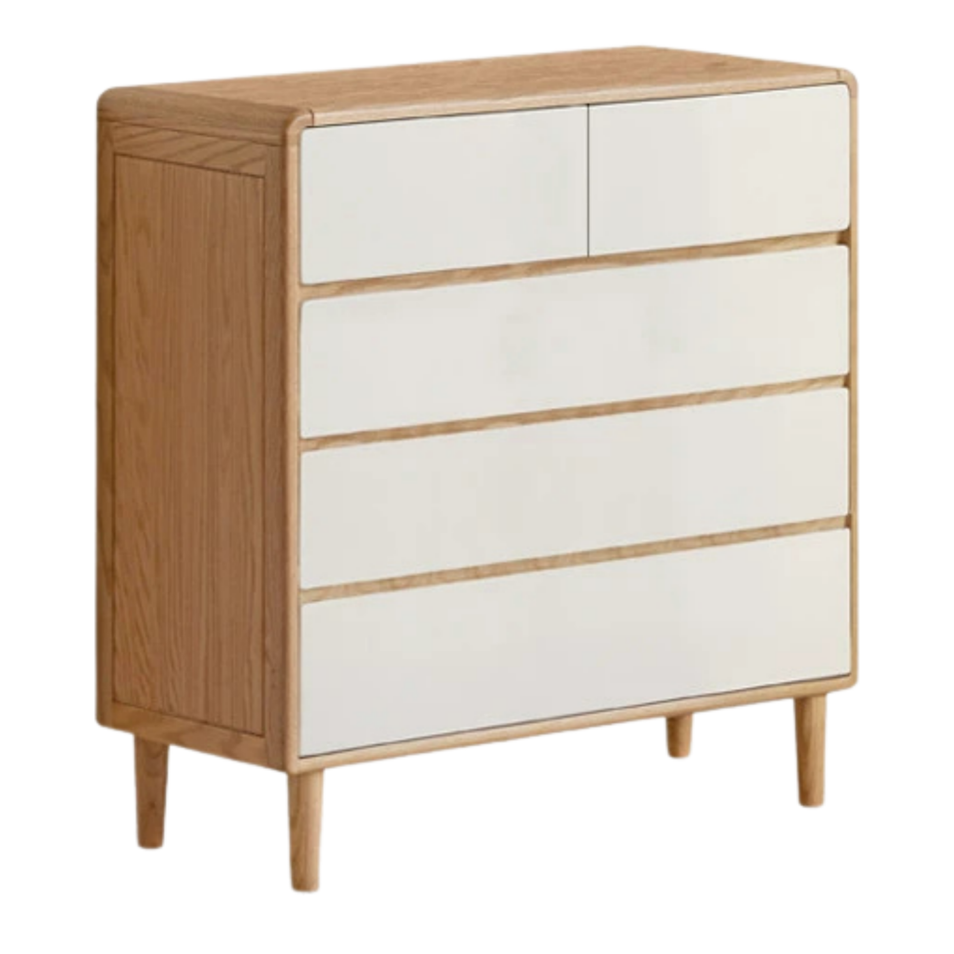 Oak Solid Wood Modern Nine Drawer Cabinet