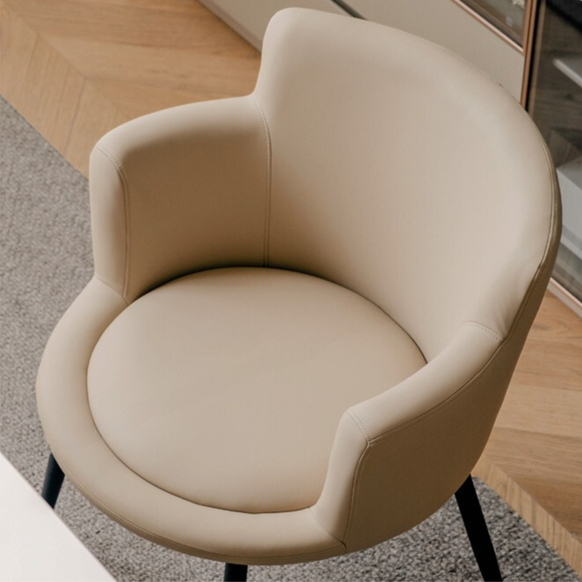 Organic Leather Soft Comfortable Italian Light Luxury Computer Chair