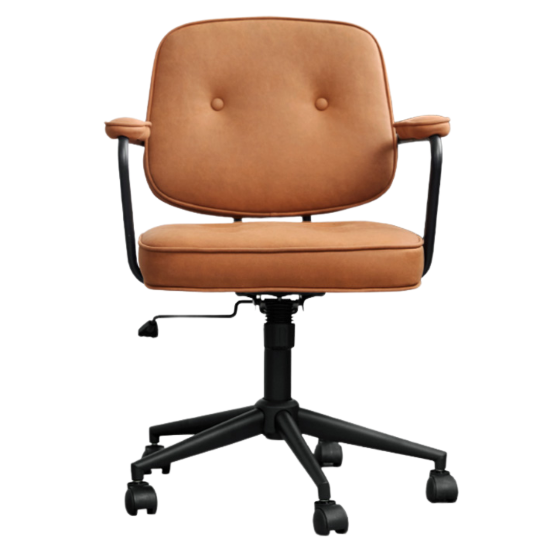 Genuine Leather, Technical Fabric Office Chair: