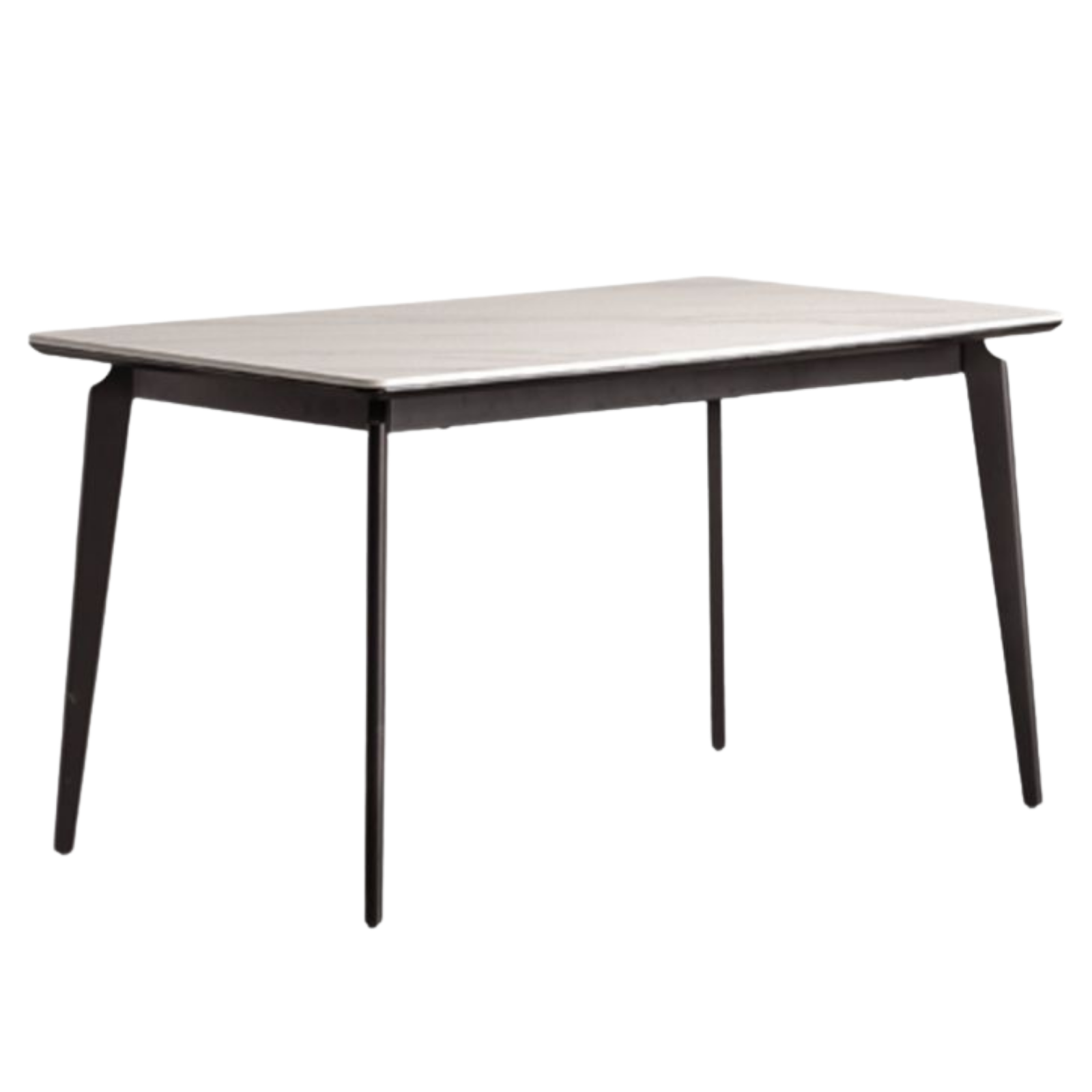 Solid Rubberwood Modern Minimalist Rock Board Dining Table