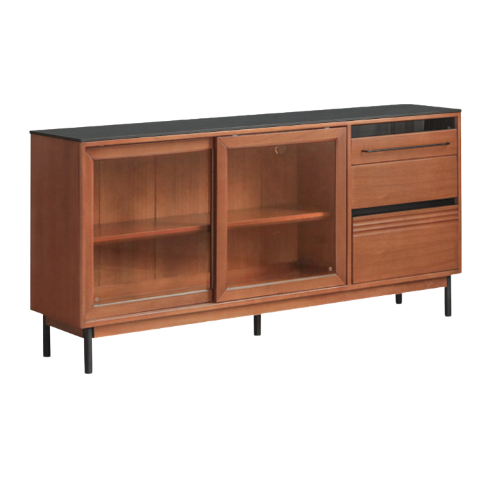 Poplar, Birch  Solid Wood Antique Style Dining Cabinet