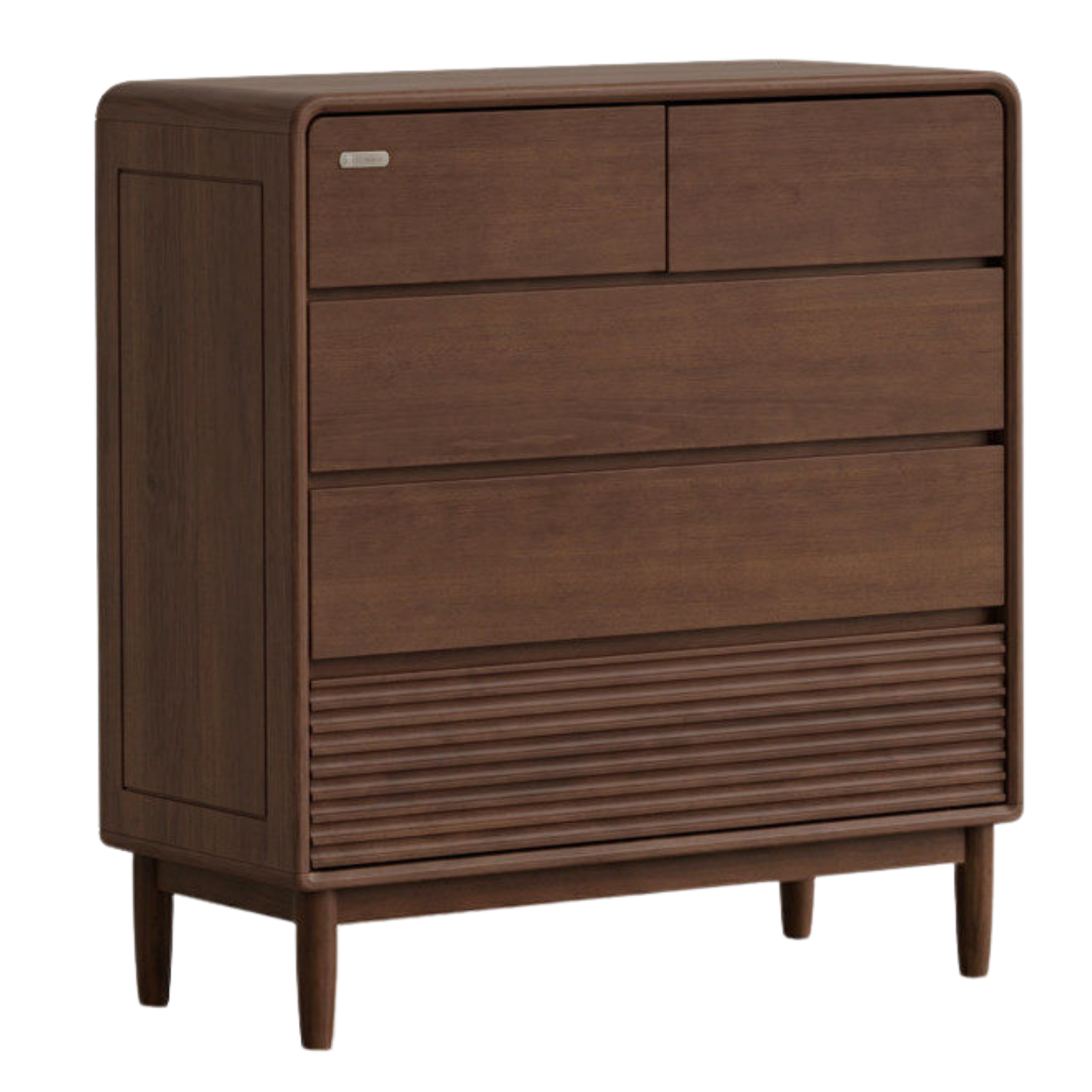 Black Walnut, Catalpa, Ash Solid Wood, Solid Longan Hardwood Drawer Storage Cabinet