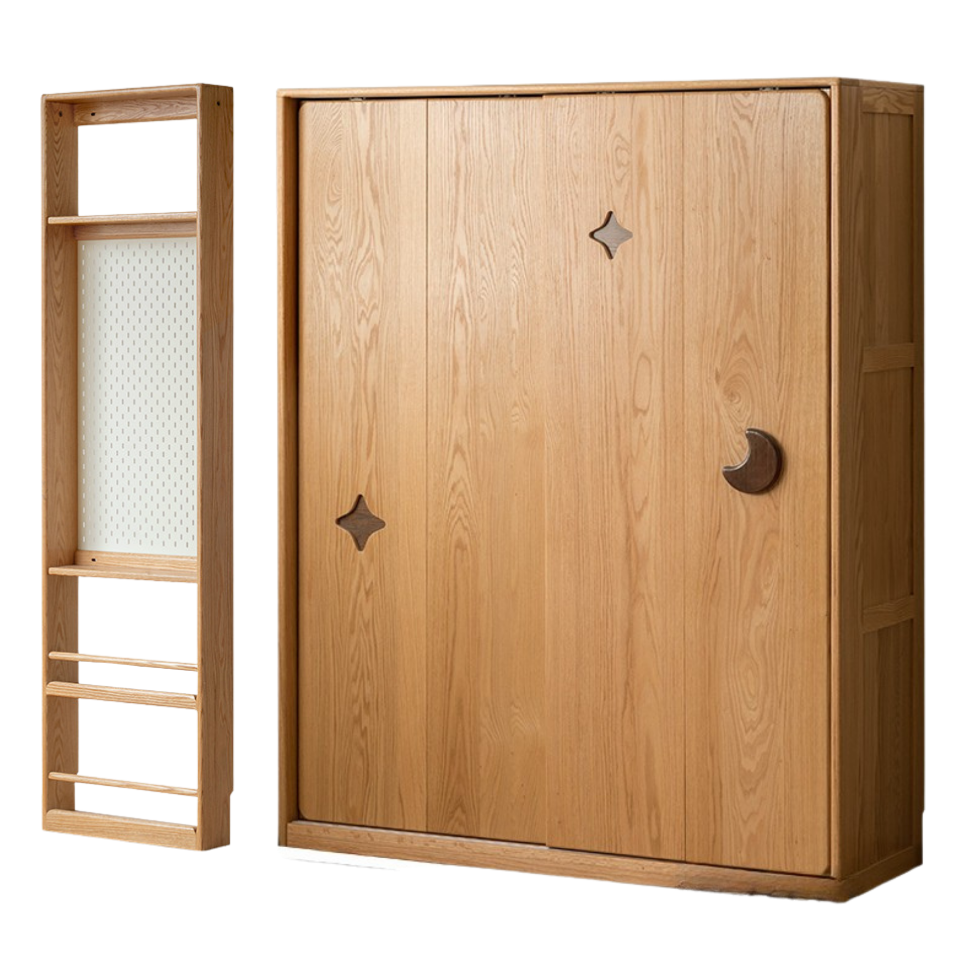 Oak Solid Wood Modern Children's Wardrobe