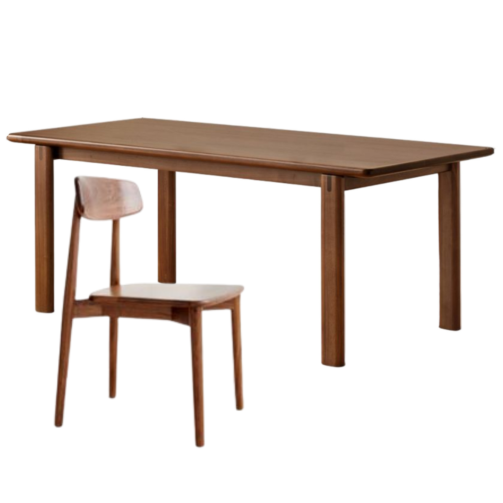 Black Walnut, Oak Solid Wood Large Board Dining Table