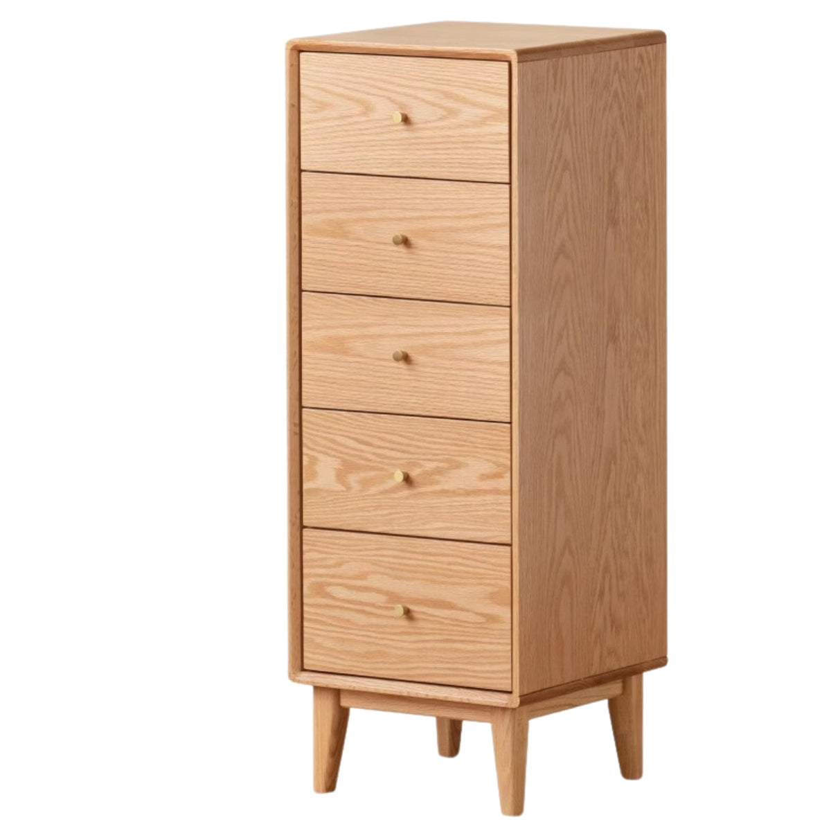 Oak, Beech Solid Wood Side Cabinet, Multi-Functional Storage