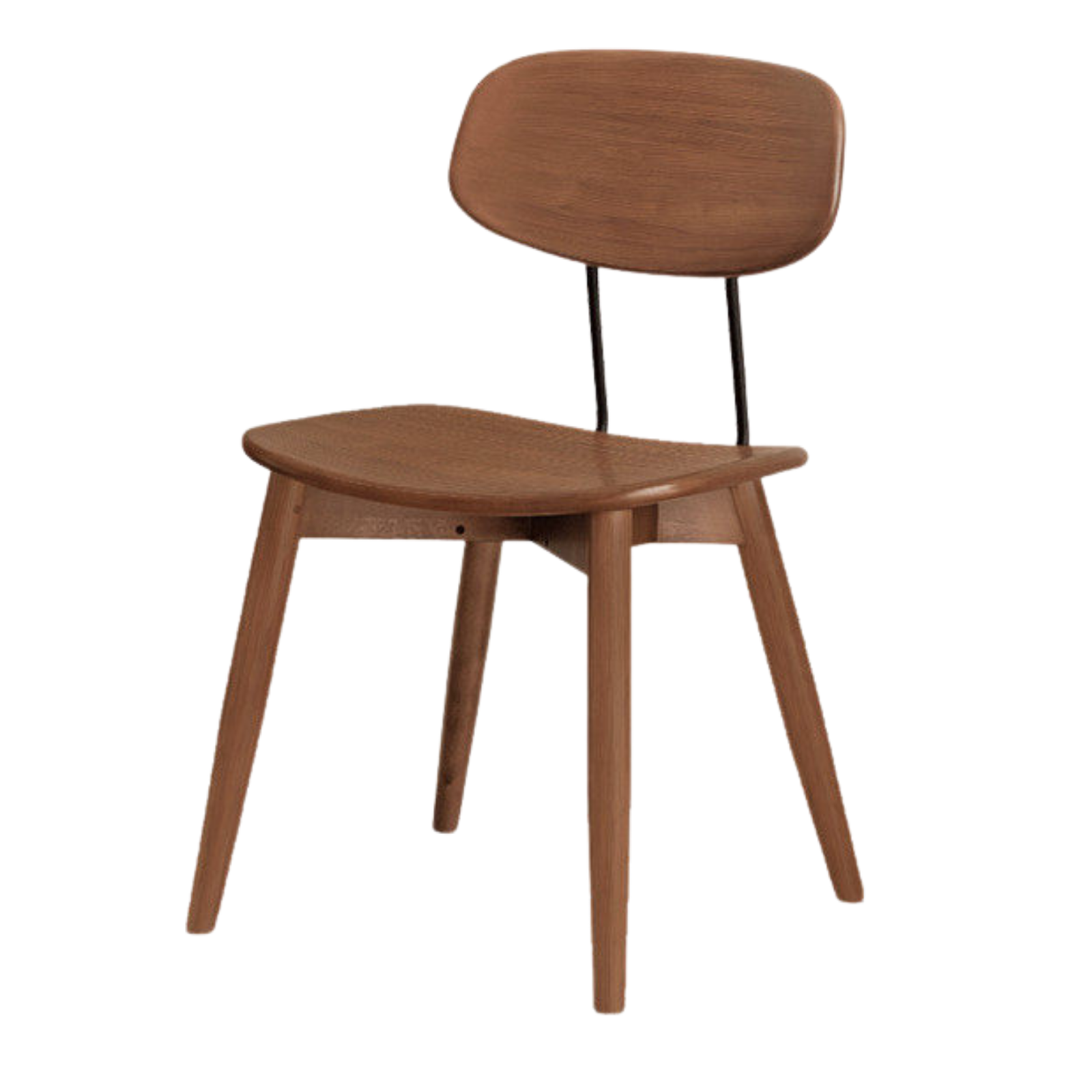 Set pcs 4 Beech, Cherry, Black Walnut, Oak Solid Wood Medieval Style Soft Retro Dining Chair