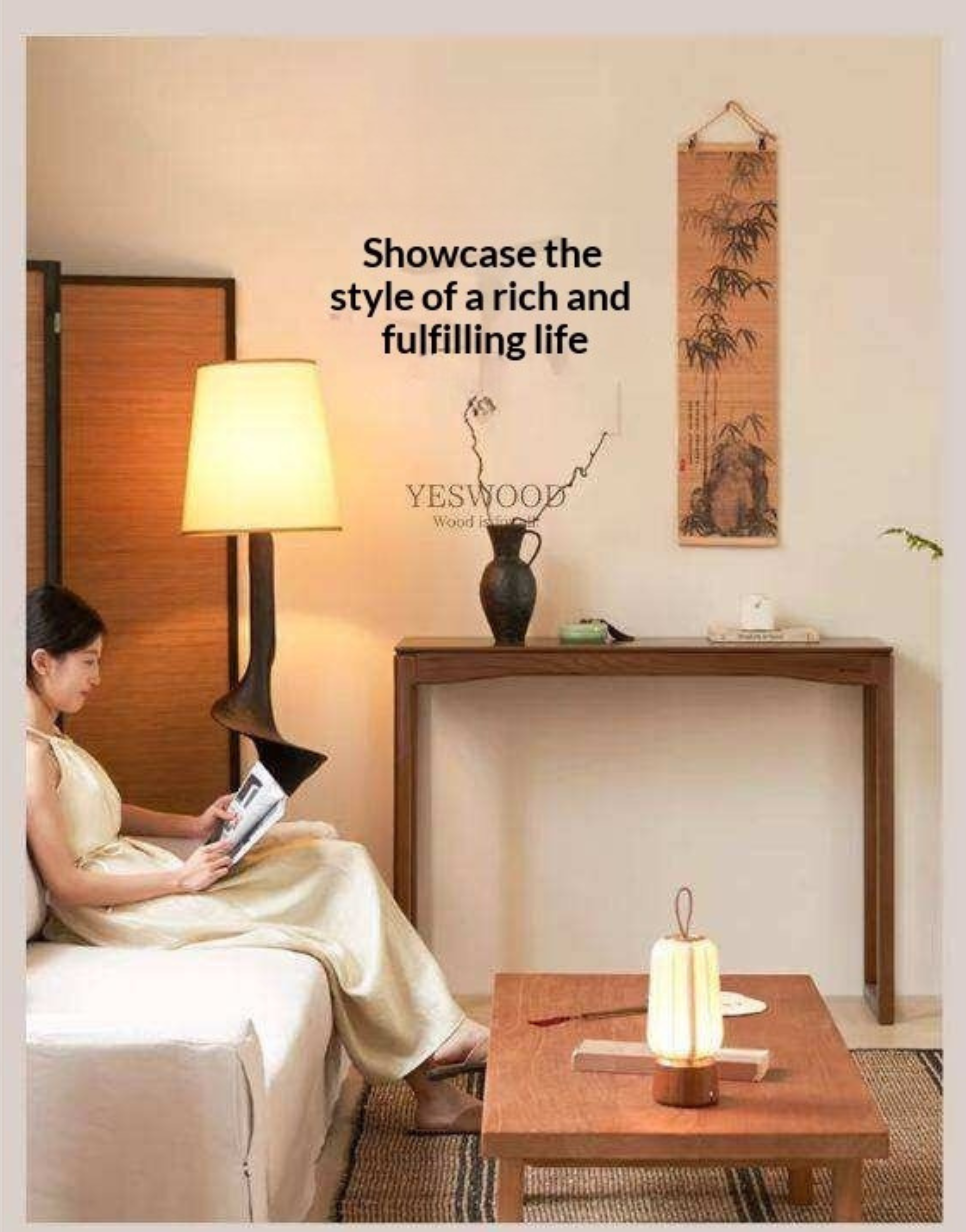 Oak Solid Wood Console Table, Entryway Bench