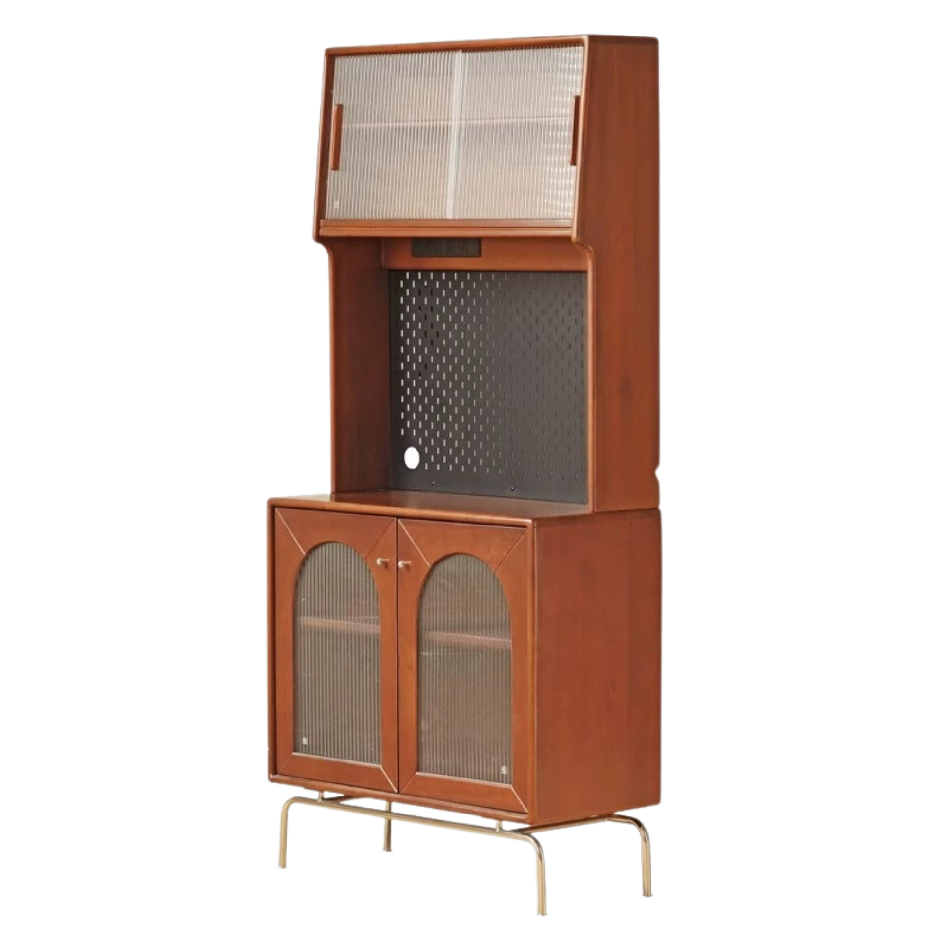 Poplar Solid Wood Style Retro Sideboard