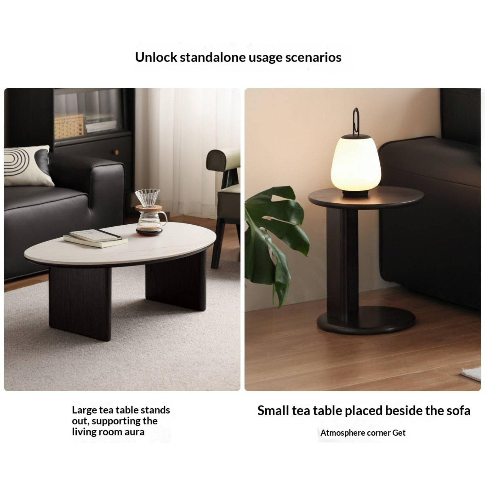 Ash Solid Wood Nordic Aesthetic Top Slab Coffee Table