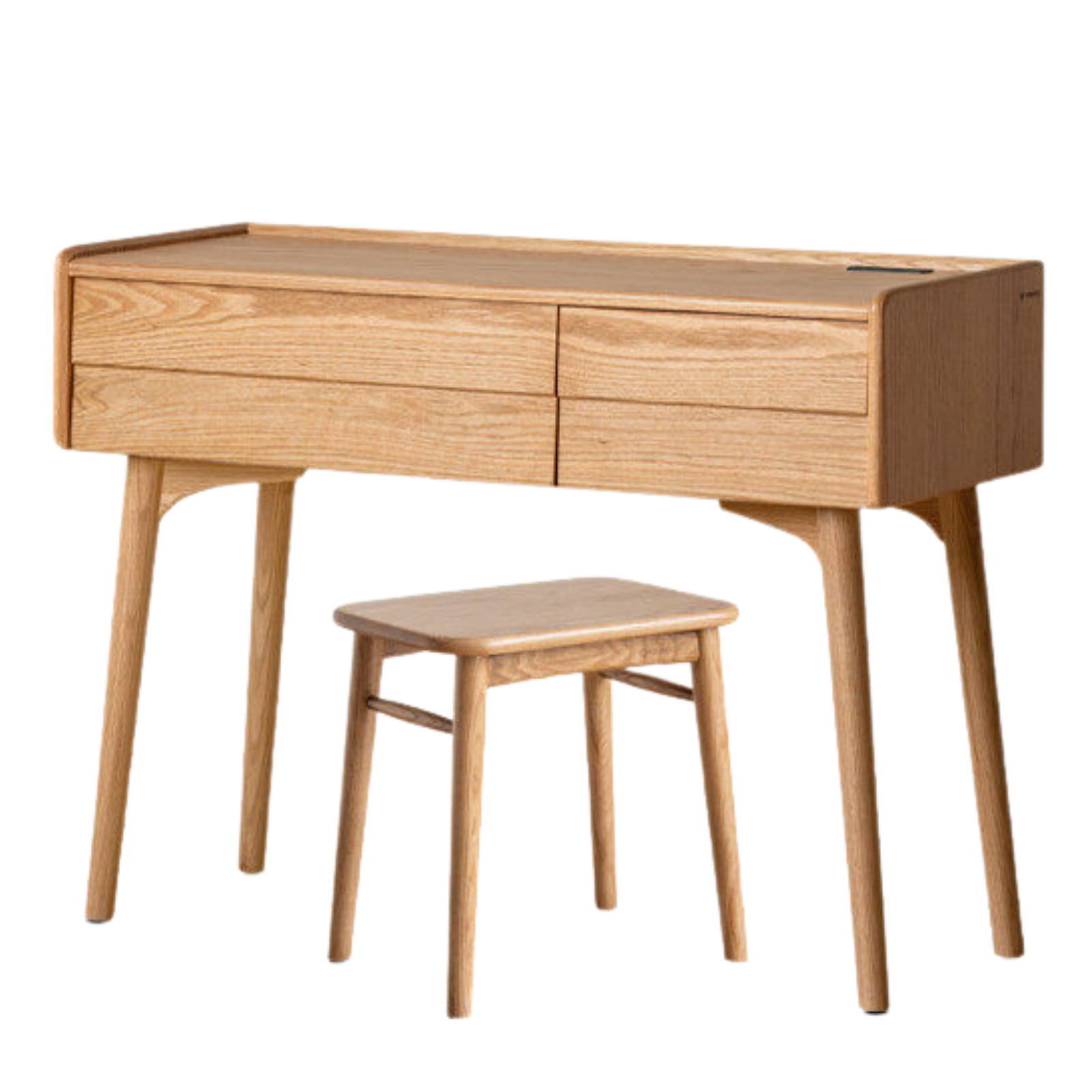 Oak Solid Wood Modern Minimalist Multifunctional Vanity Table