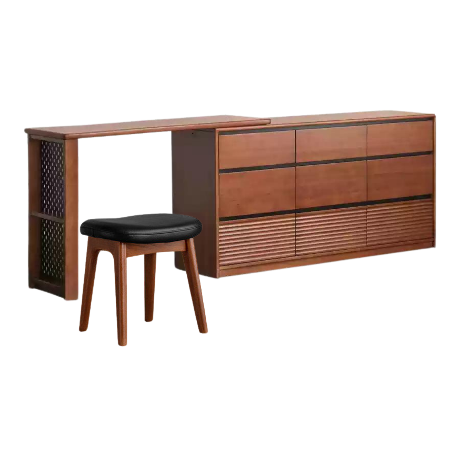 Tulipwood Solid Wood Vanity Table Cabinet Perforated Board