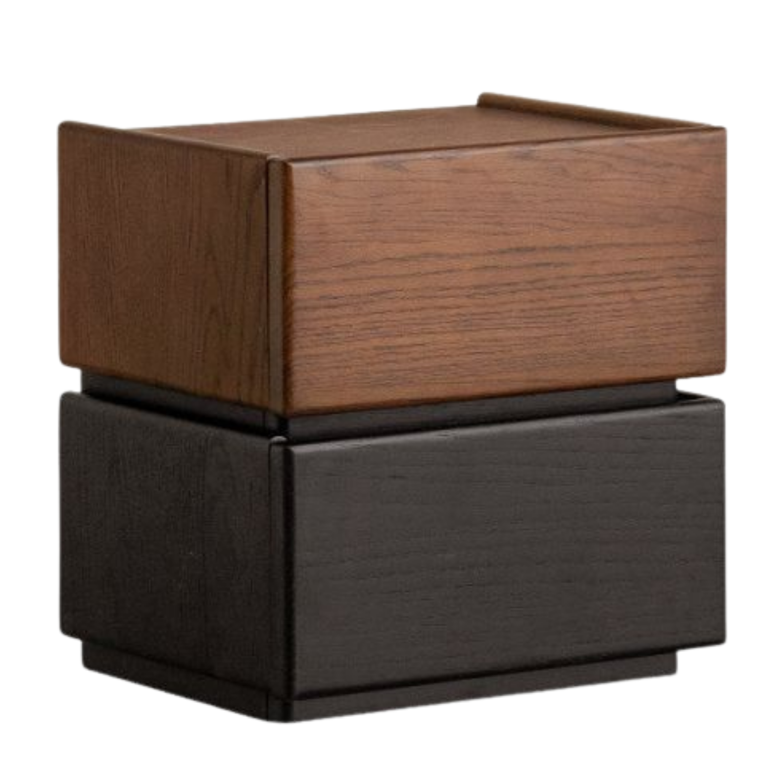 Black Walnut, Oak, Tulipwood Solid Wood, Solid Longan Hardwood Nightstand with Storage Drawer, Italian Style