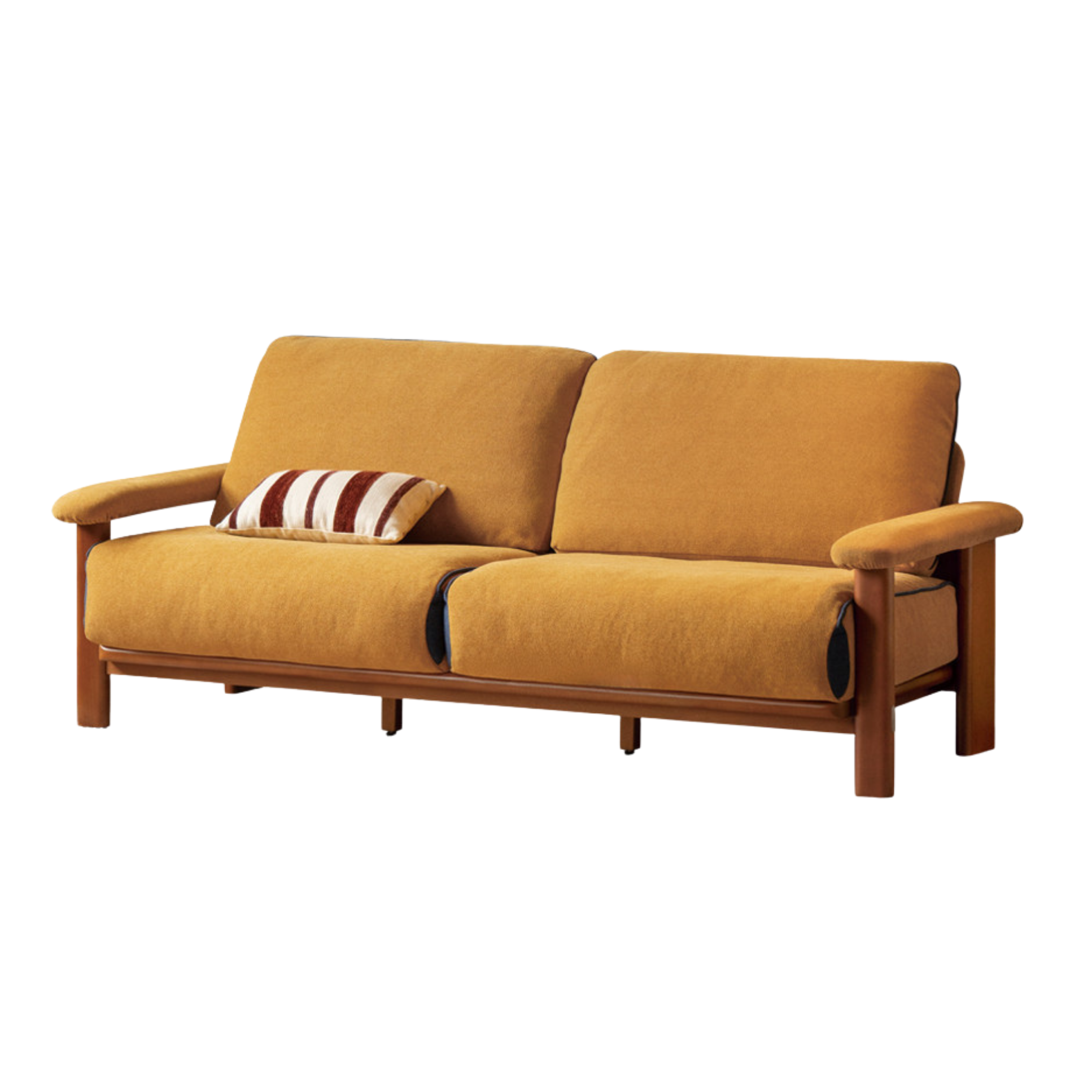 Beech Solid Wood Antique Style Sofa 4 color