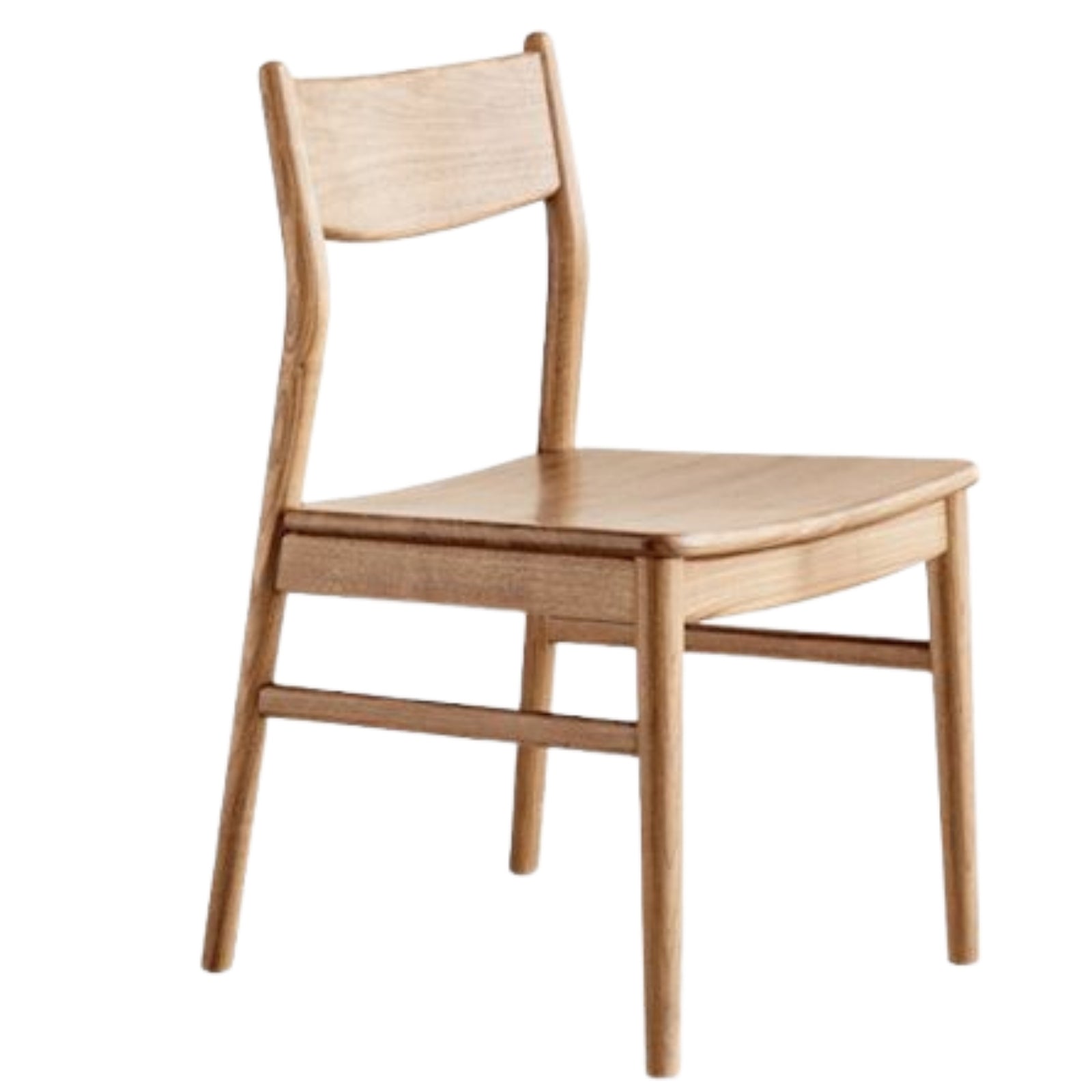 Set 4 Pcs Black, Walnut, Ash, Oak, Beech, Sandalwood Solid Wood Dining Chair