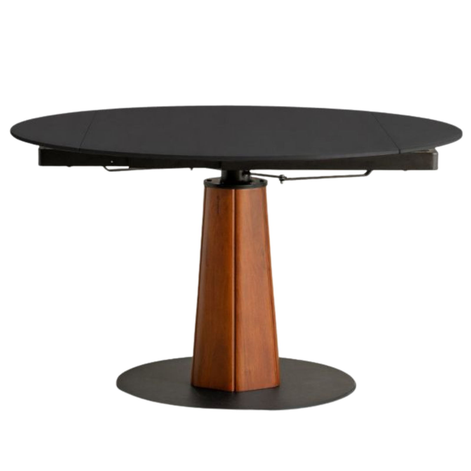Tulipwood Solid Wood Rock Plate Round Table with Folding Feature