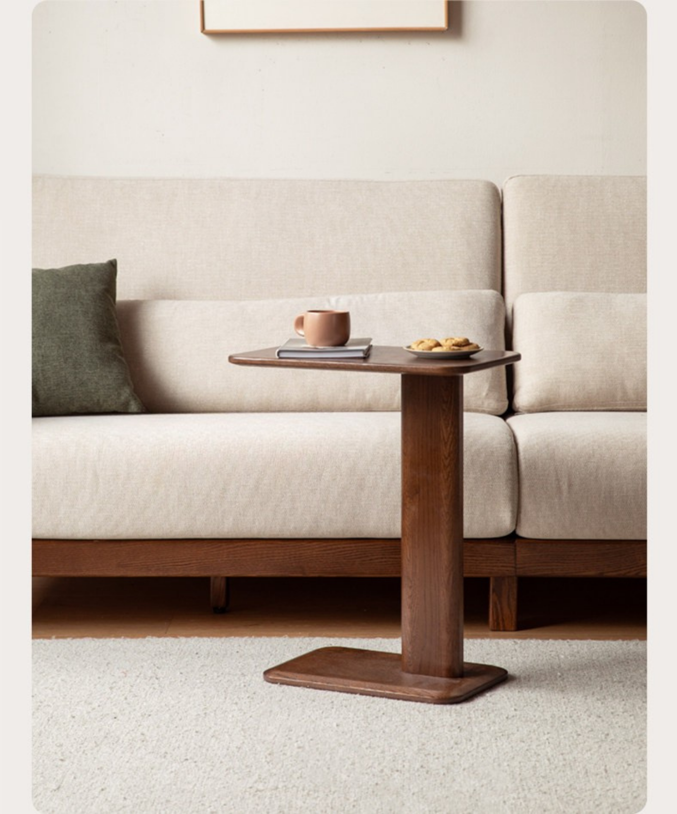 Oak Solid Wood Modern Minimalist Style Side Table