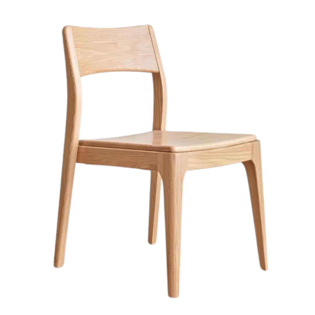 4 pcs set Oak, Ash Solid Wood Stacking Dining Chair