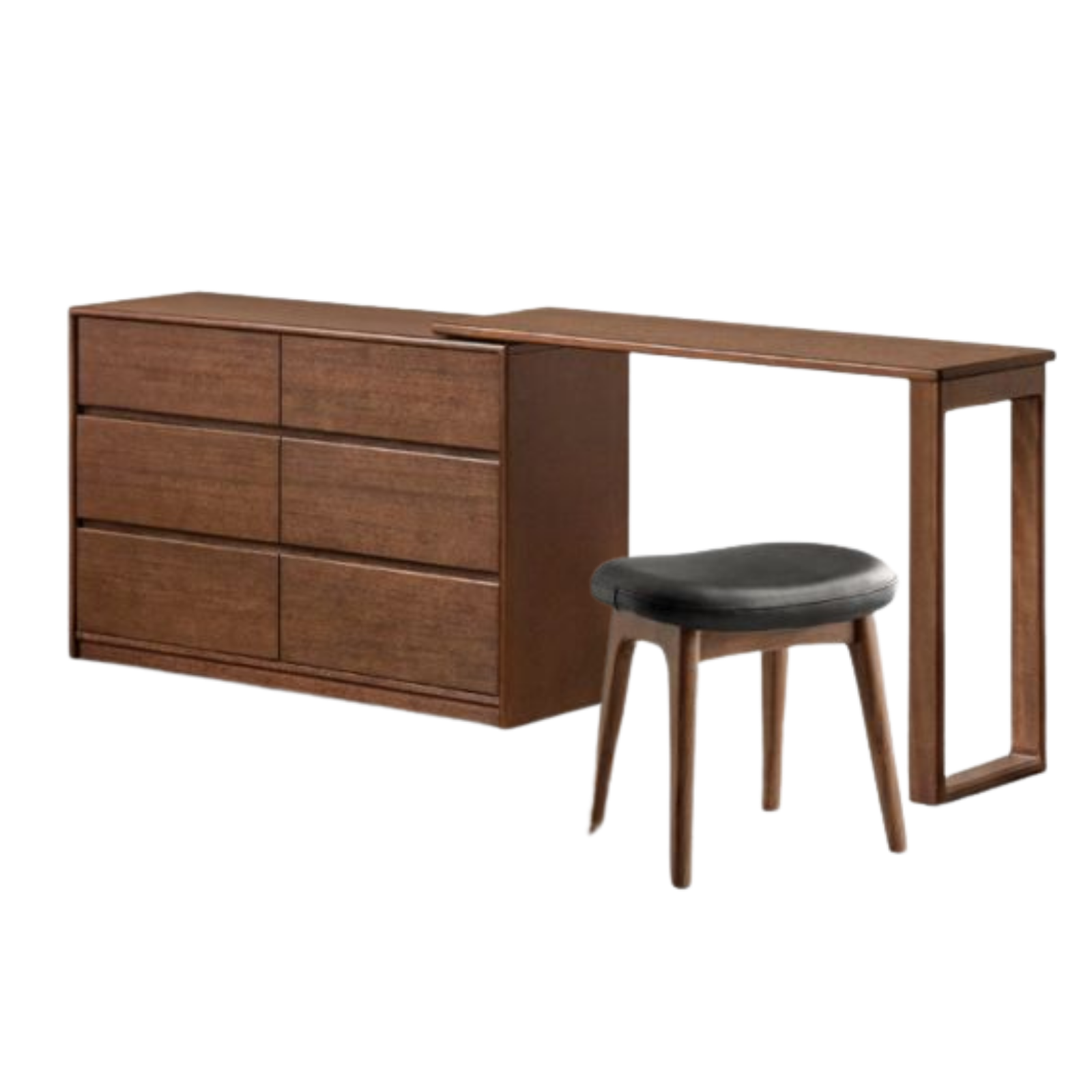 Solid Longan Hardwood Modern Minimalist Vanity Table