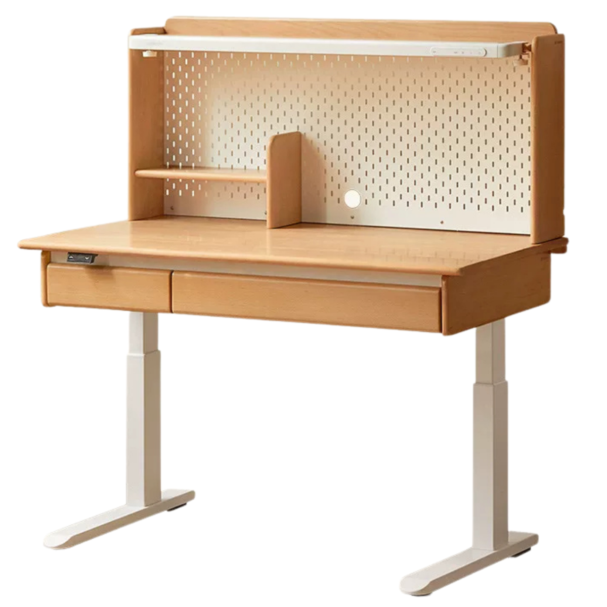 Beech Solid Wood Kids Electric Learning Desk