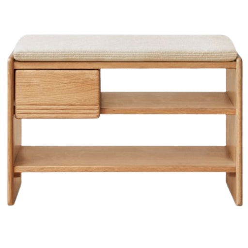 Oak Solid Wood Shoe Changing Stool