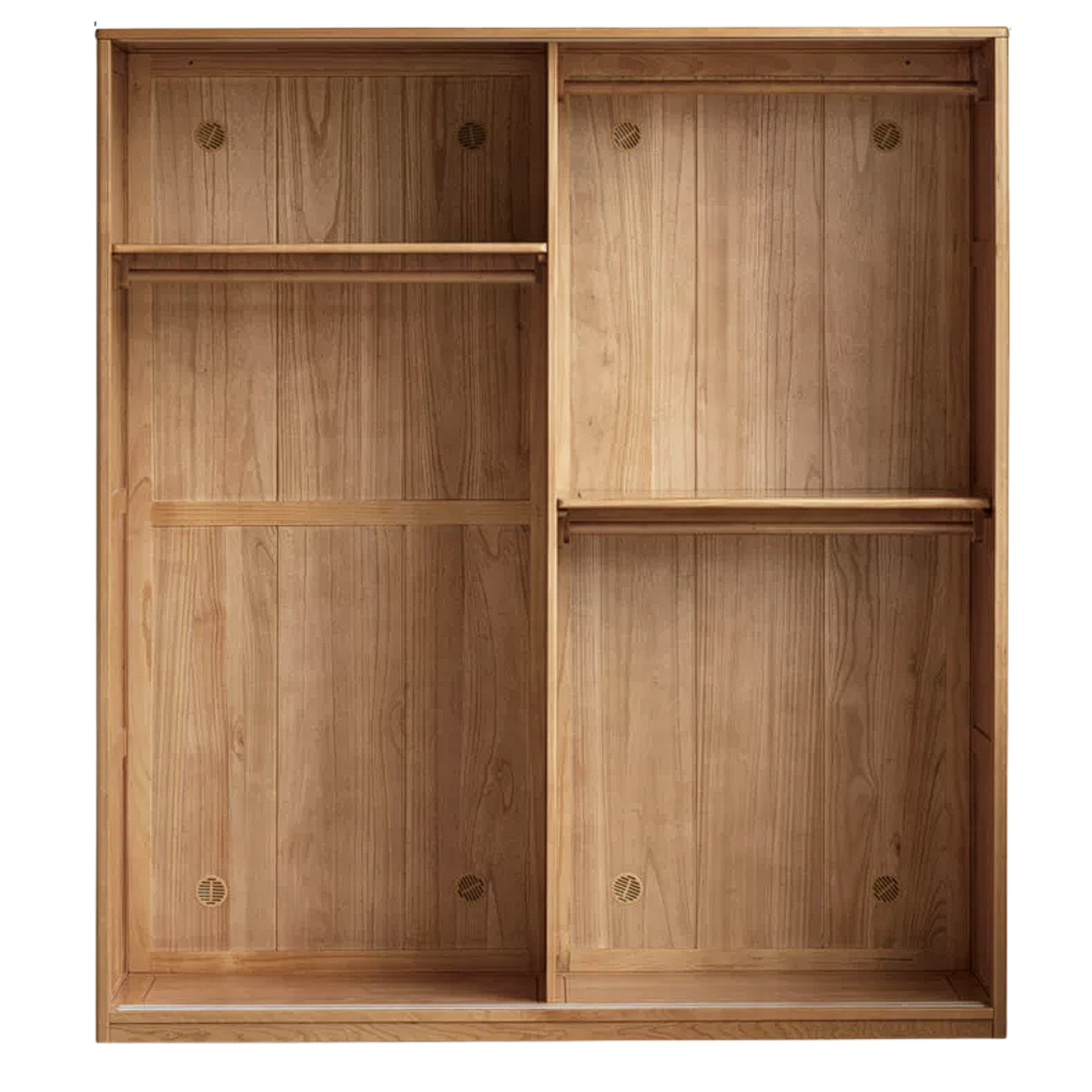 Cherry Wood Sliding Door Wardrobe.