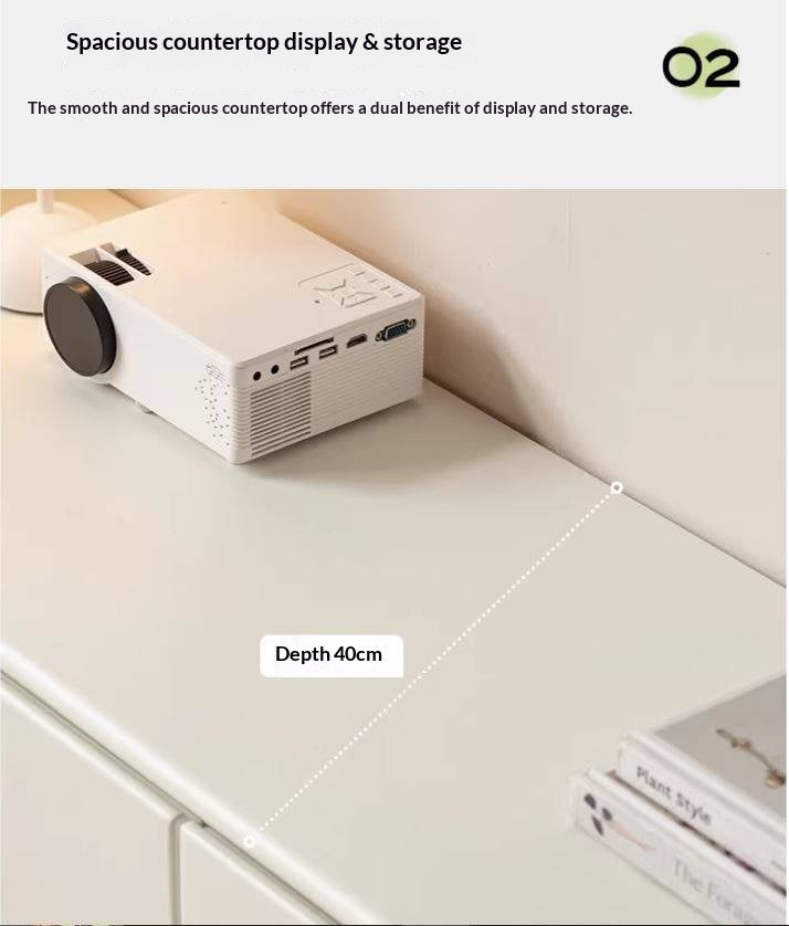 Solid RubberWood French Cream Style TV Cabinet.