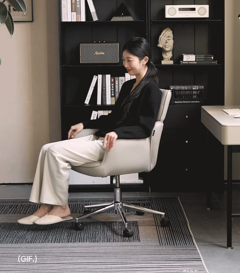 Organic Leather Lift Office Chair