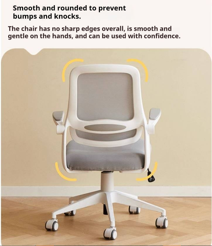 Children's Study Chair With Adjustable Backrest And Lifting Mechanism