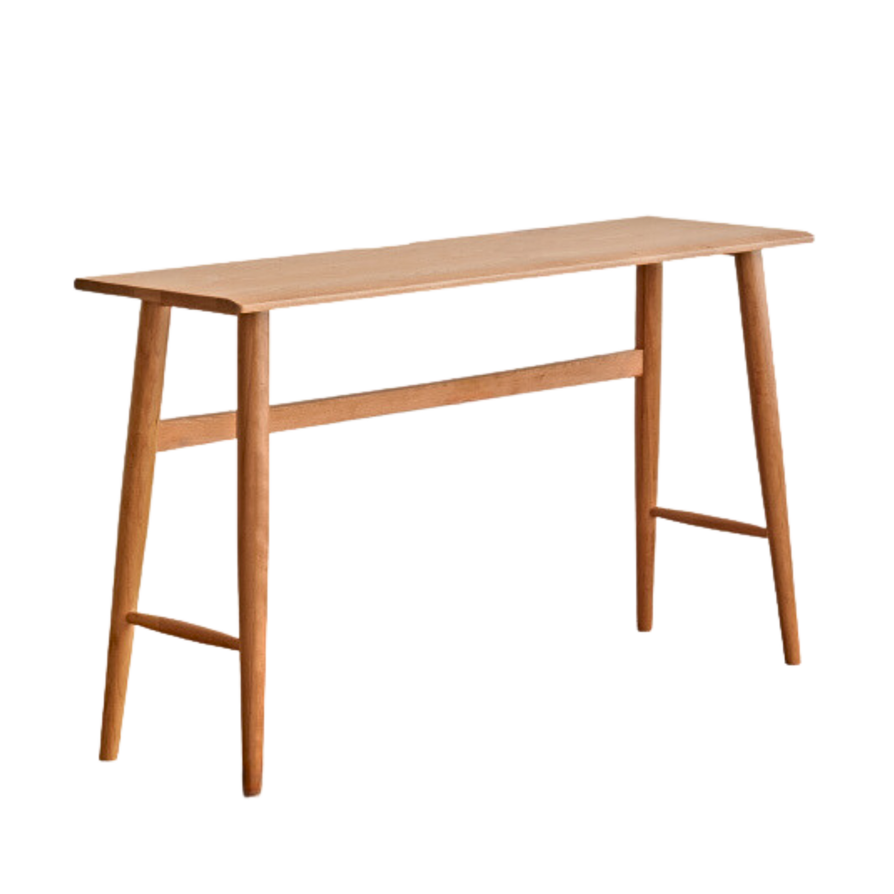 Cherry Wood Office Desk Narrow Vintage-