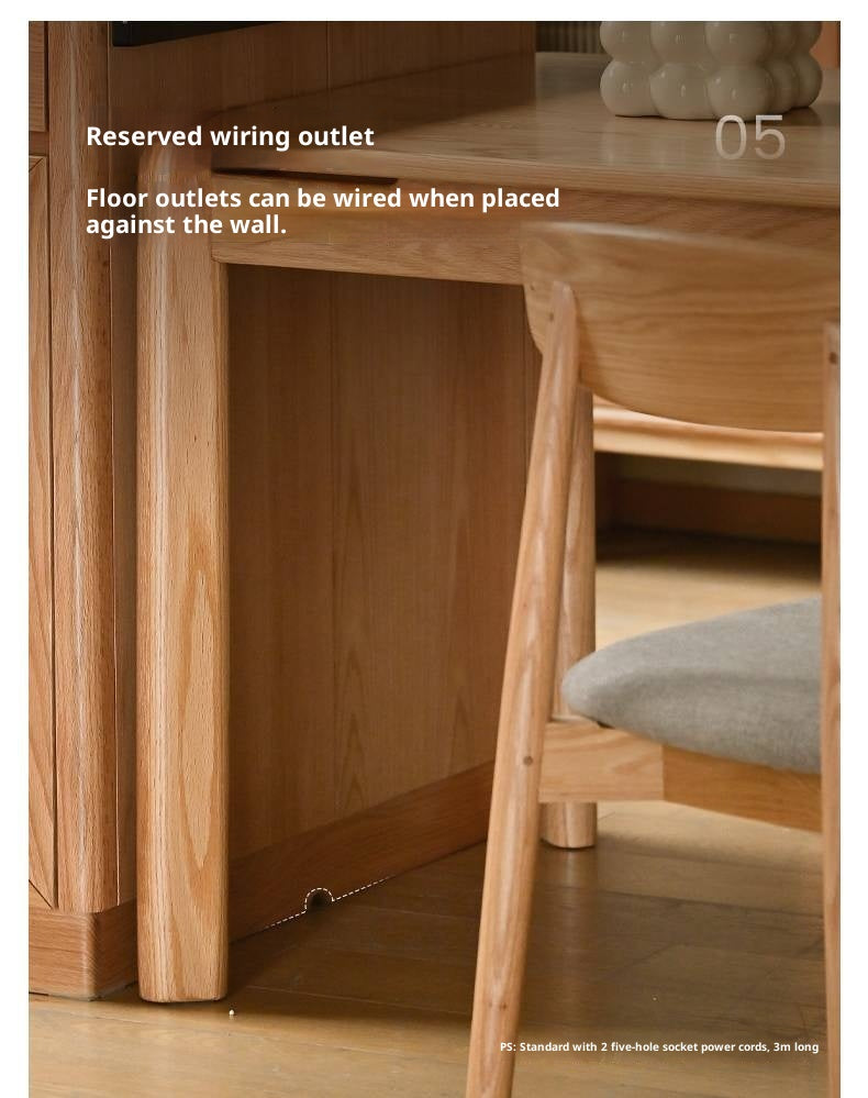 Oak, Beech Solid Wood Modern Rock Plate Island Table