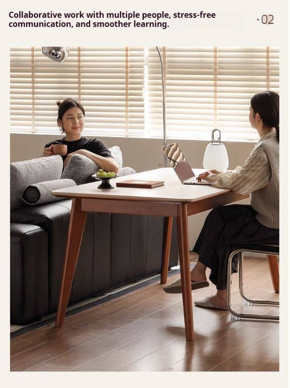 Tulipwood Solid Wood Retro Style Dining Table