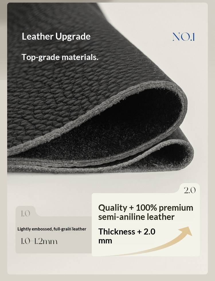Full Grain Genuine Leather Sofa Contemporary Couch