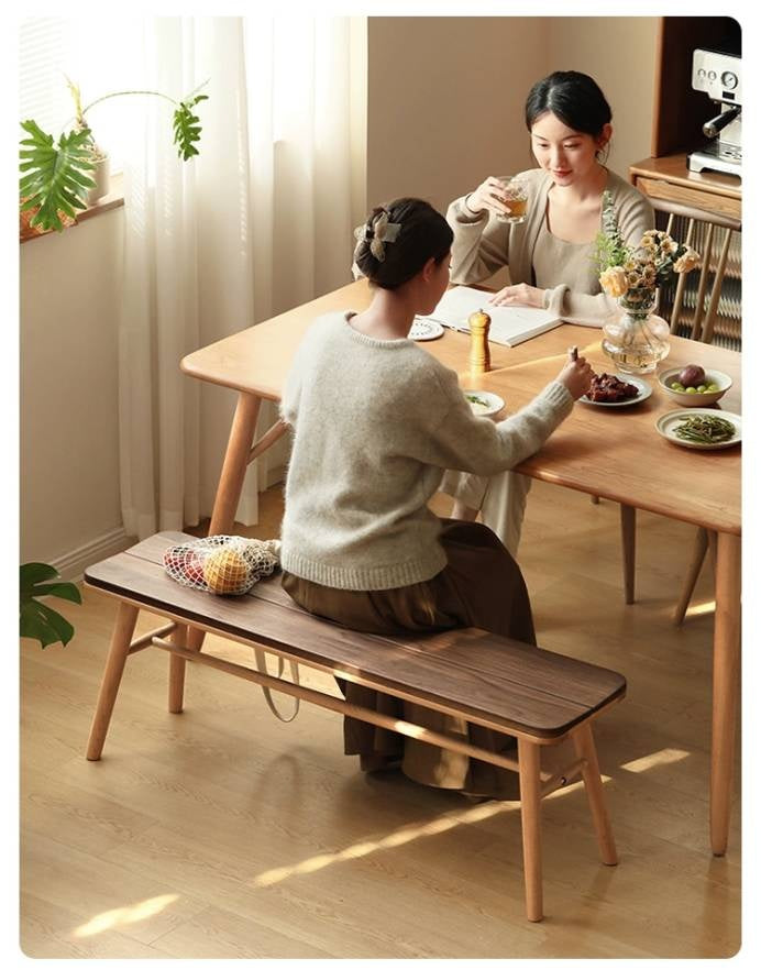 Cherry Solid Wood Long Bench