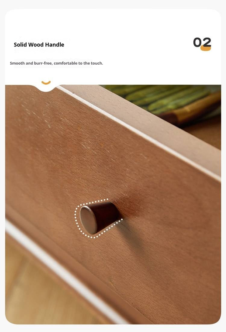 Beech Solid Wood Large TV Cabinet.