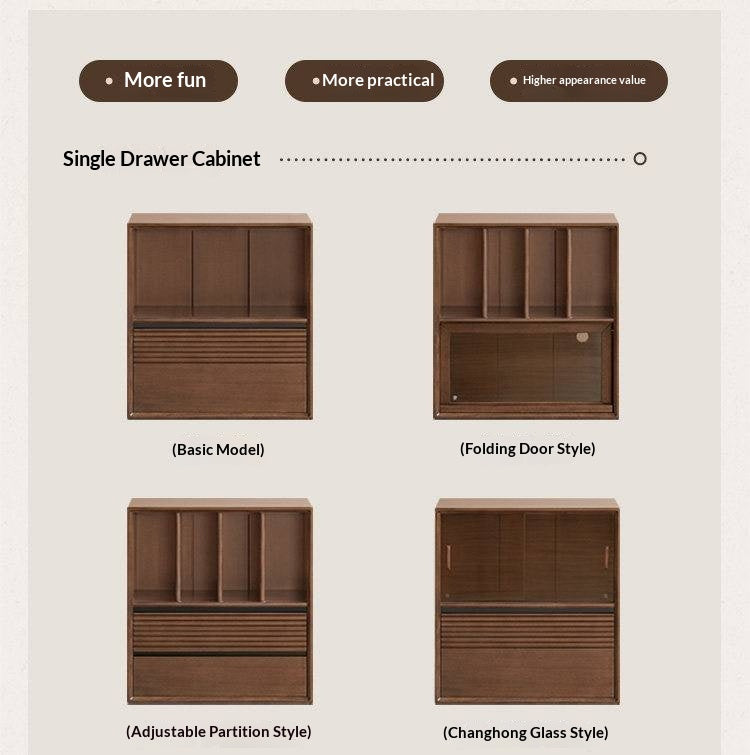 Golden Sandalwood Solid Wood Wall-Mounted Bookcase with Free Combination Grid Design