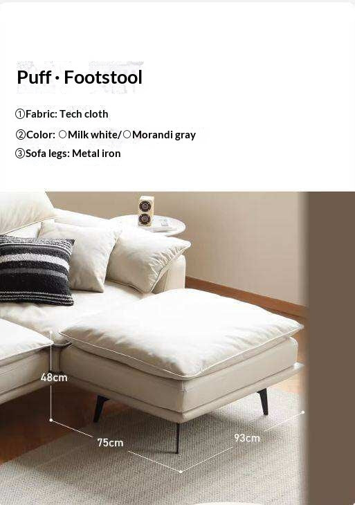 Fabric Soft Footstool Modern And Simple  Footrest