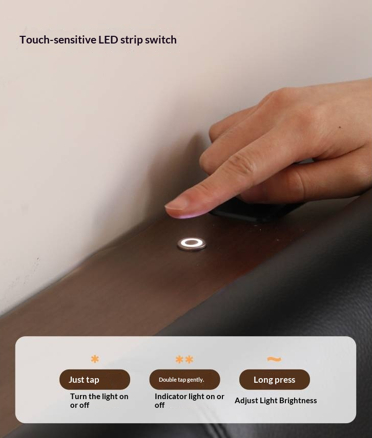 Black Walnut Solid Wood Genuine Leather Upholstered Bed