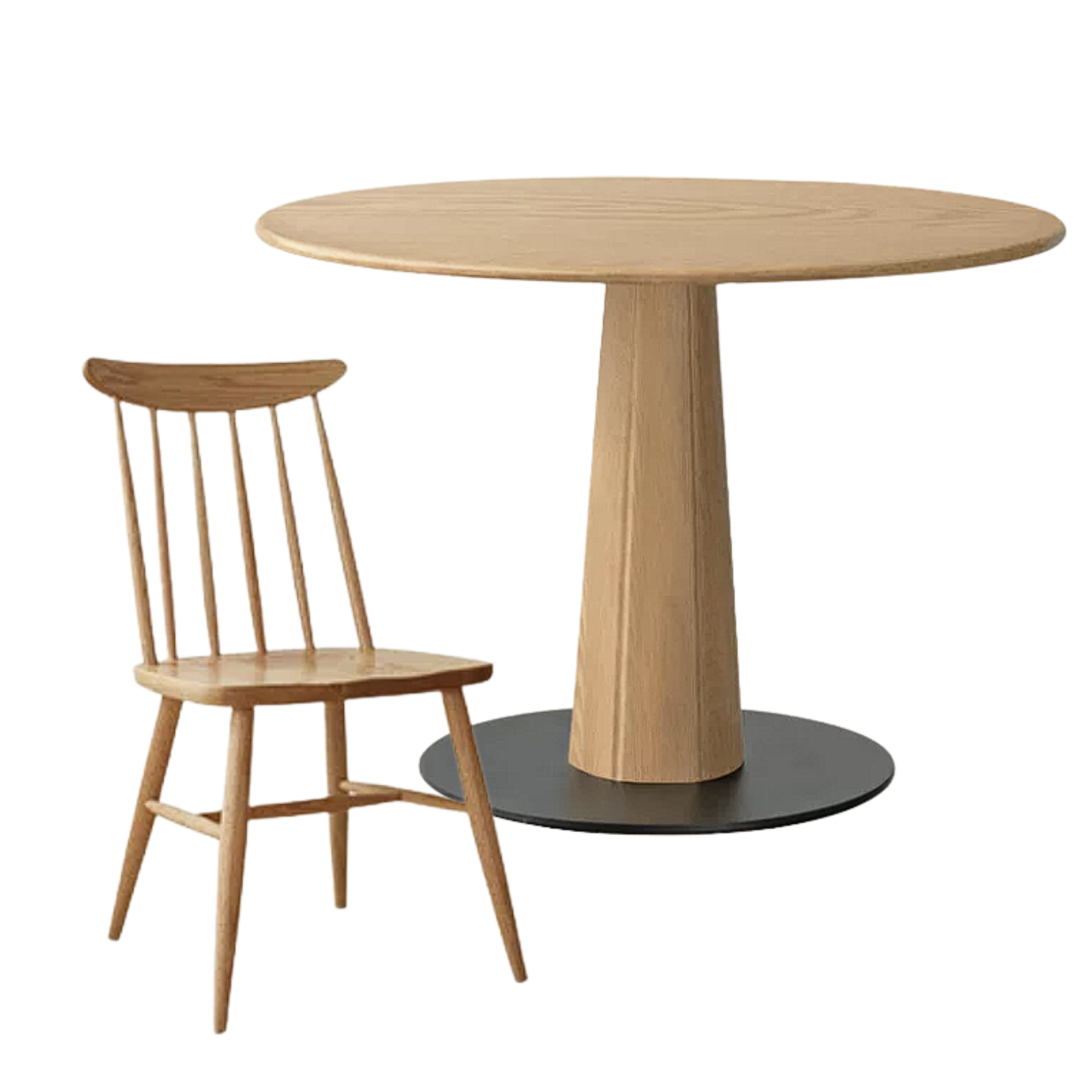 Ash Solid Wood Nordic Dining Round Table