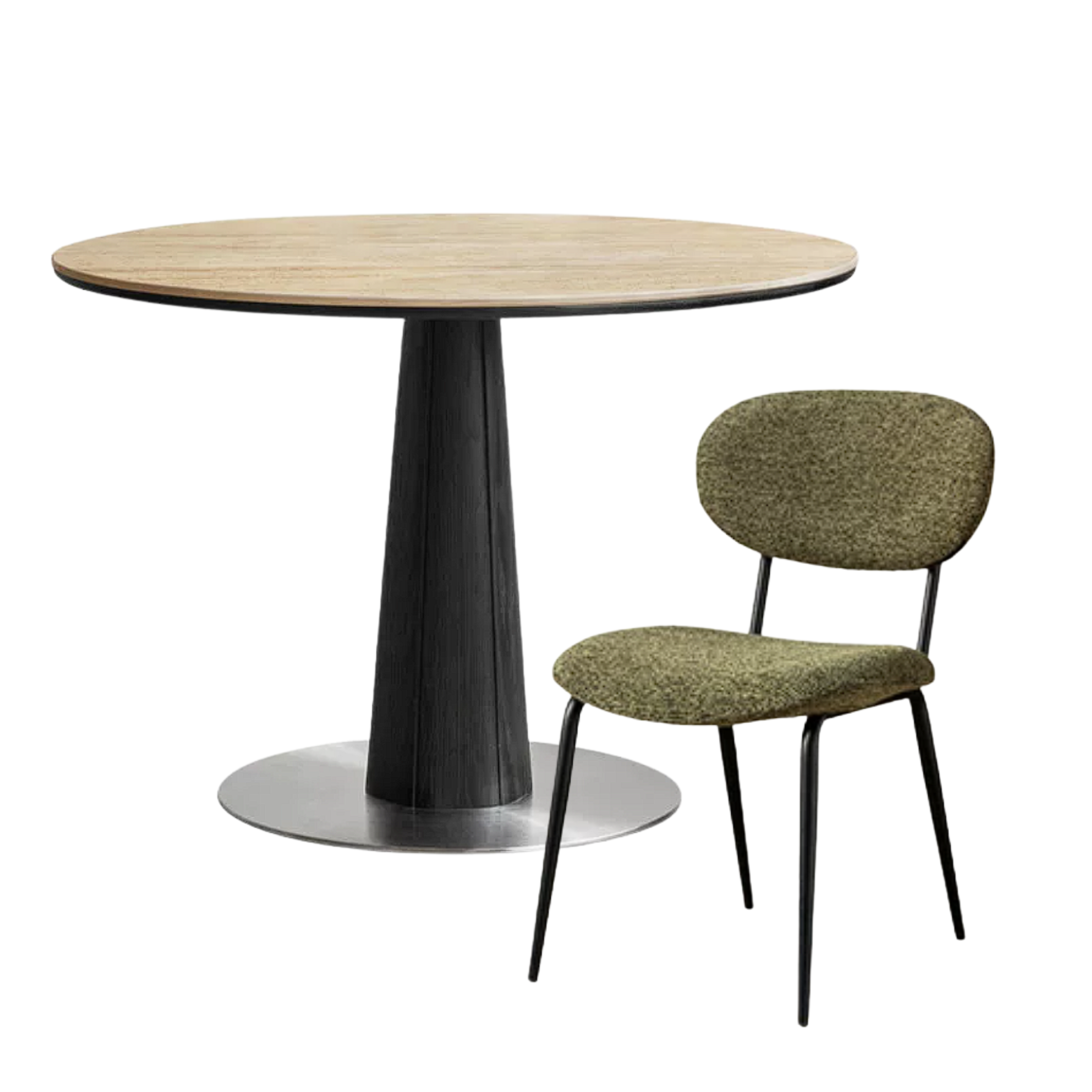 Oak Solid Wood Bauhaus Rock Plate Dining Table