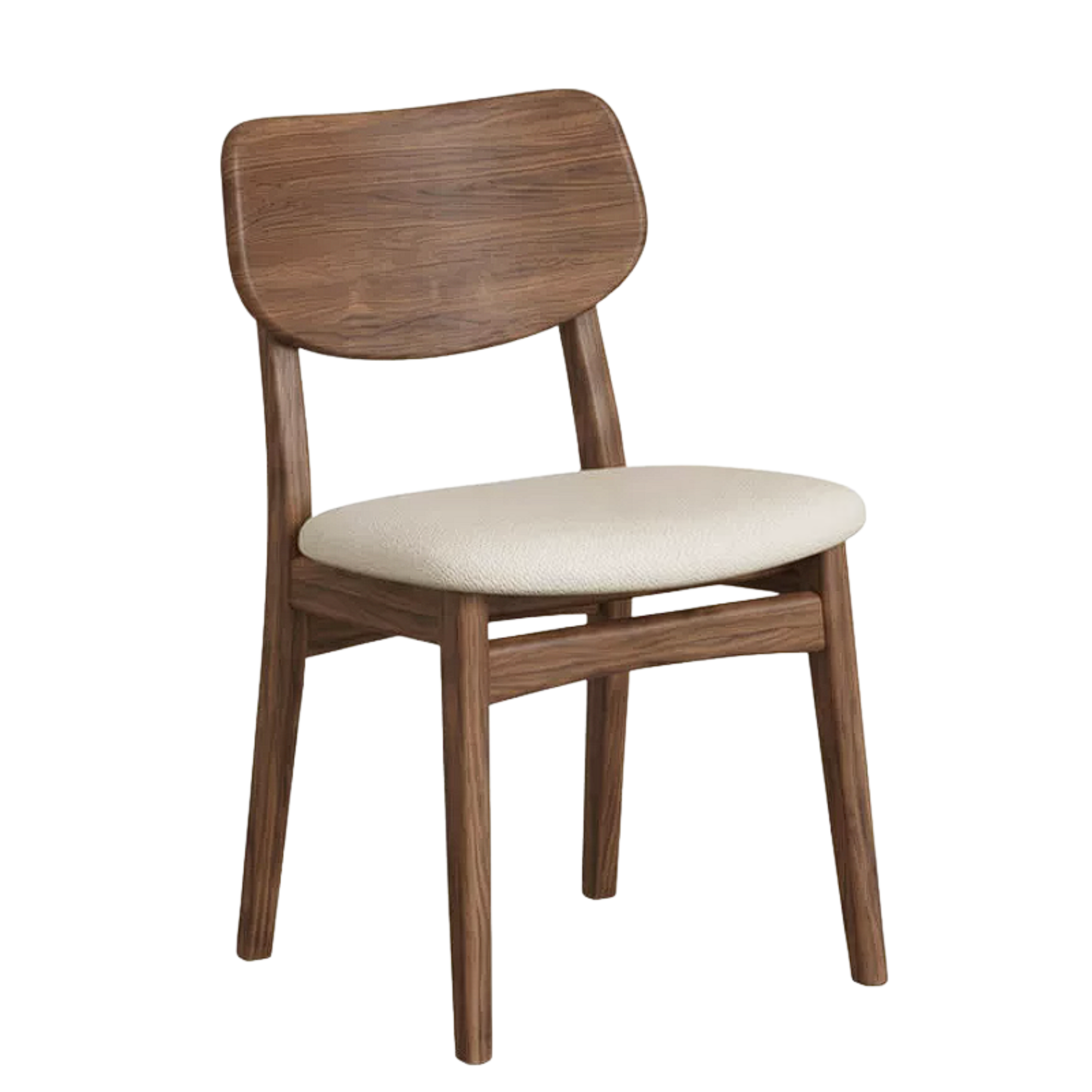 Set 4 pcs Black Walnut, White Ash, Oak, Sandalwood, Solid Rubberwood - Chair