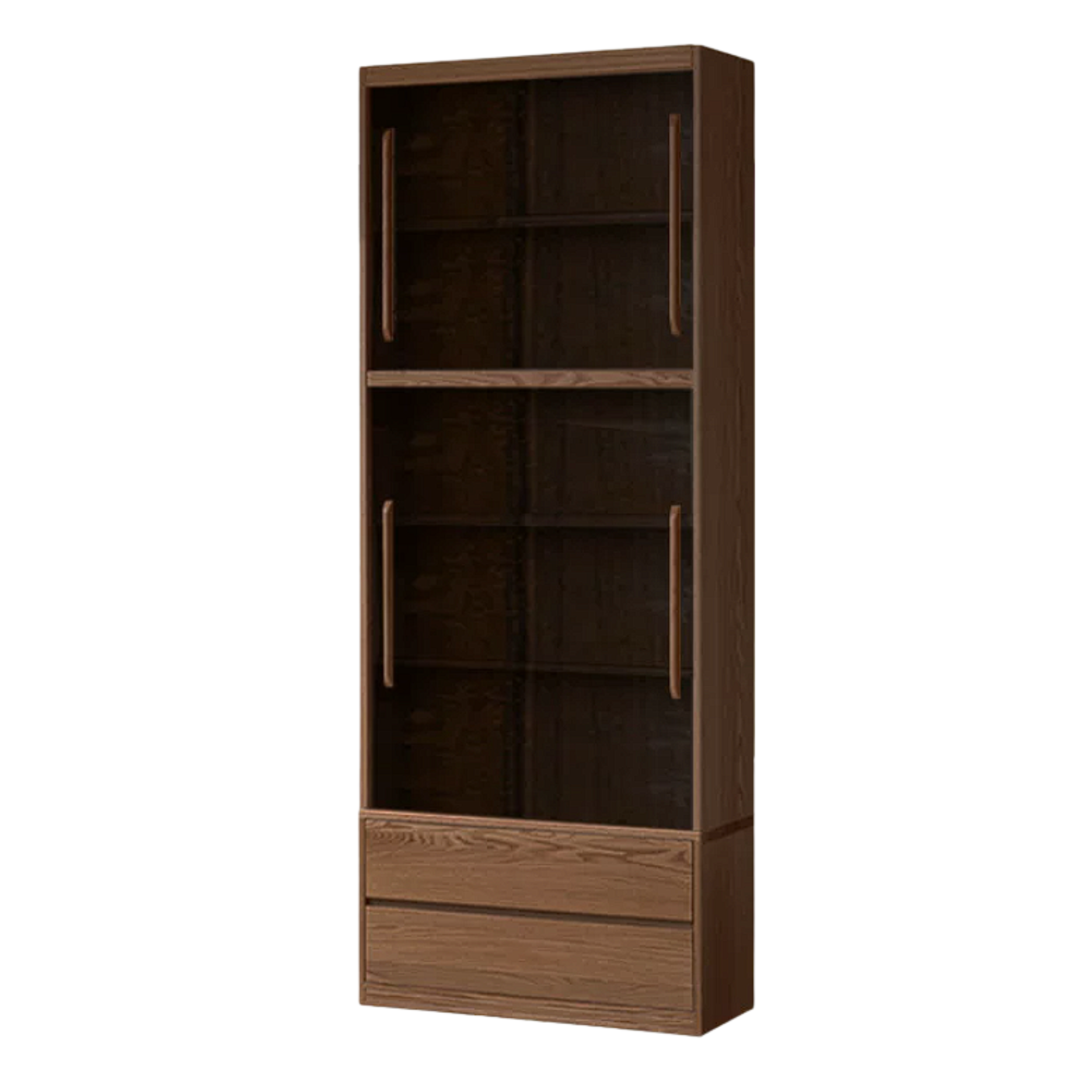 Sandalwood, Oak, Ash Solid Wood Combination Bookcase