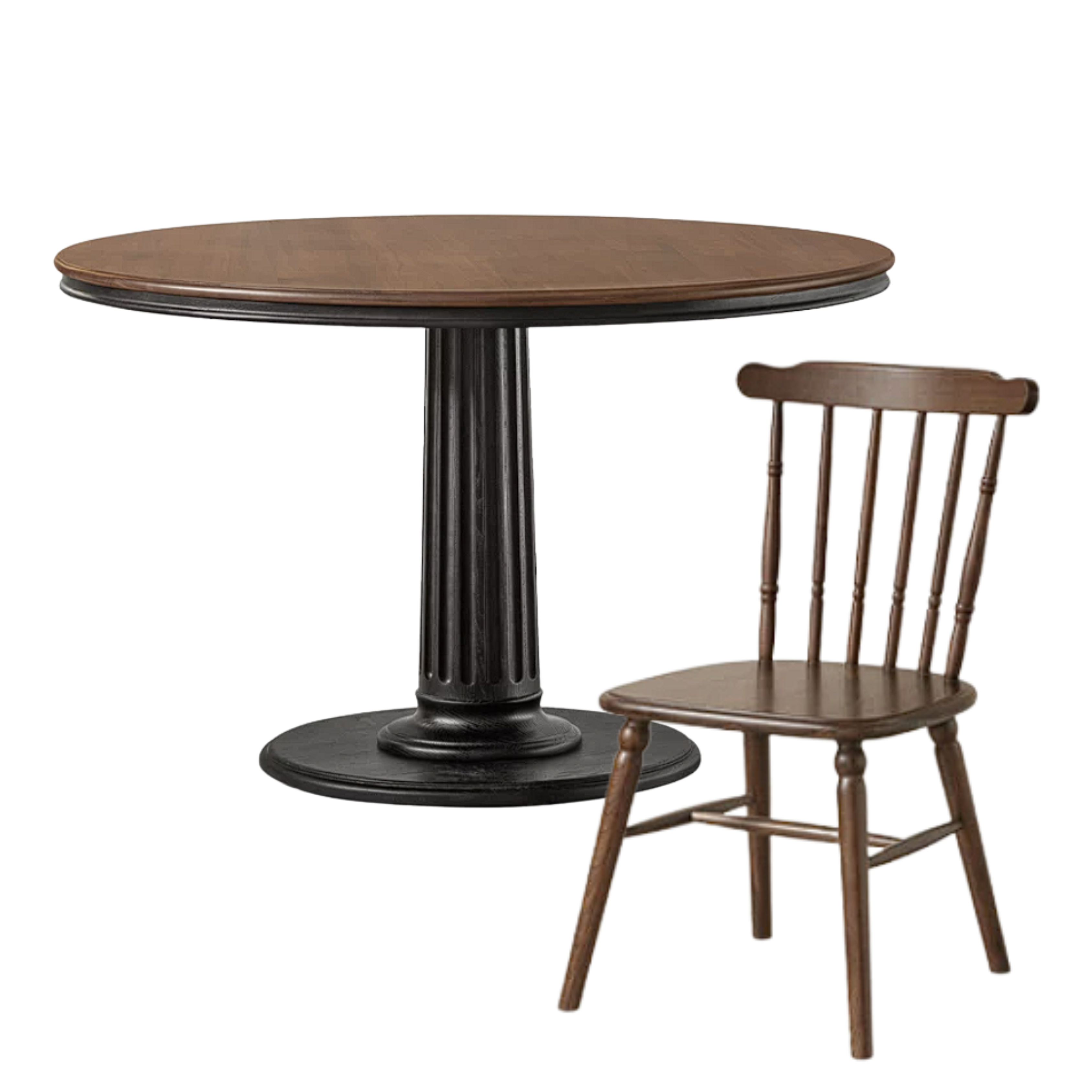 Poplar Solid Wood Dining Table American Retro
