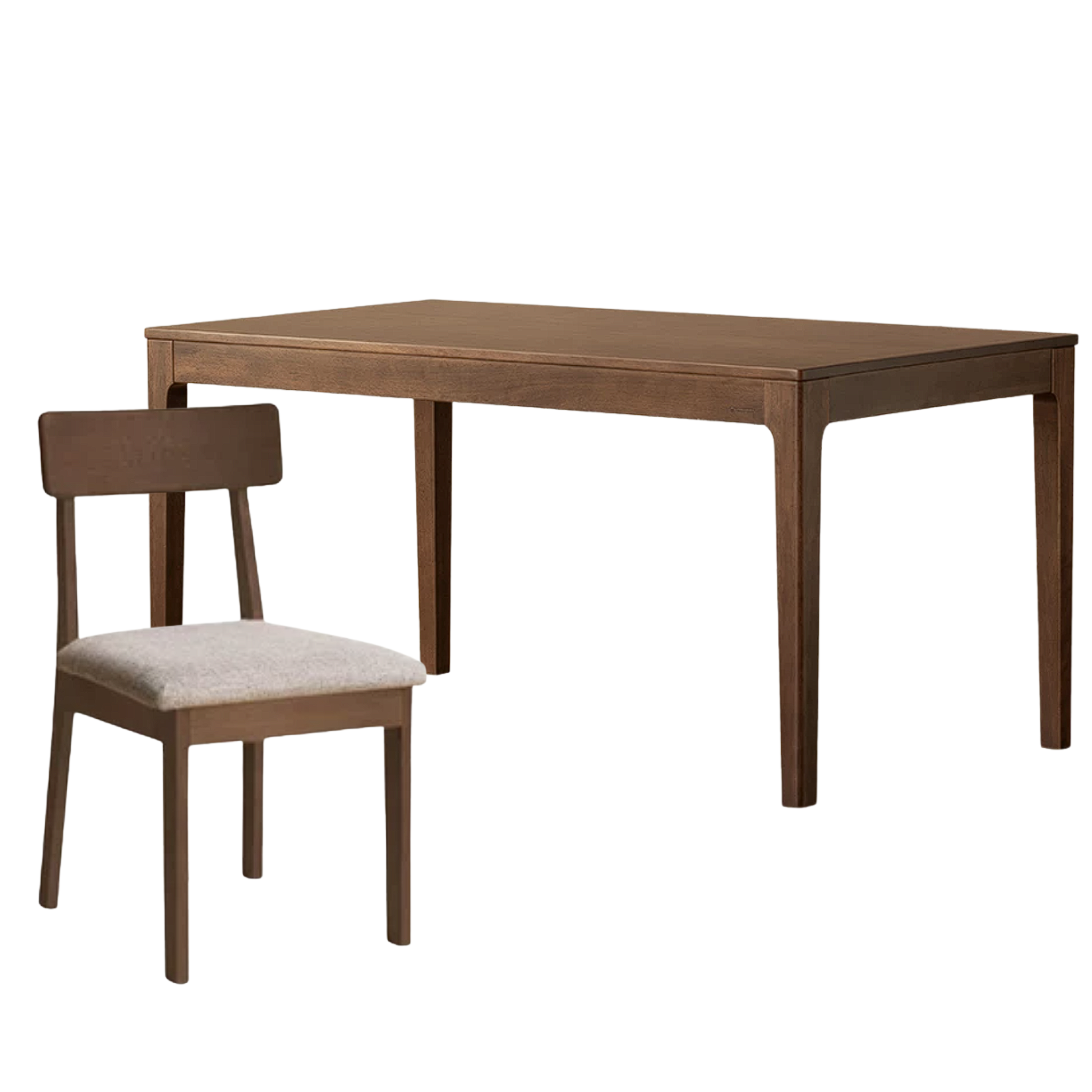 Black Walnut, Sandalwood, Red Zebrawood, Golden Pearwood Solid Wood Rectangular Dining Table