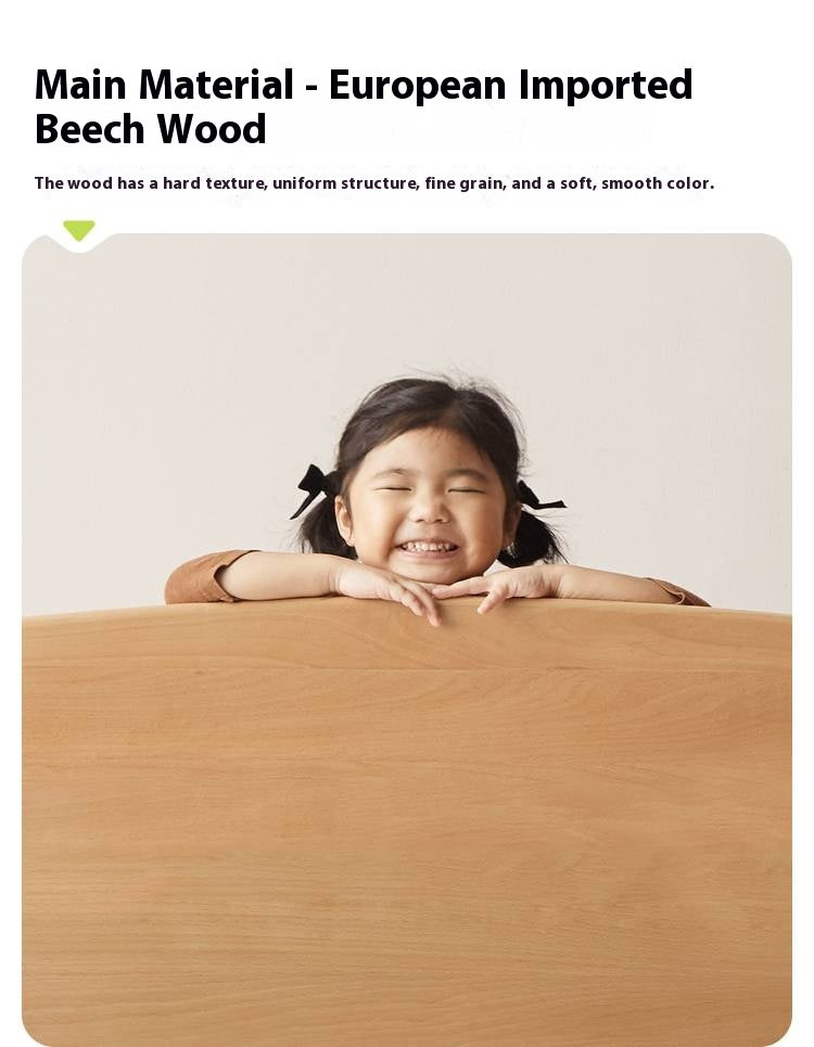 Beech Solid Wood Children's Creative Bedside Storage Rack