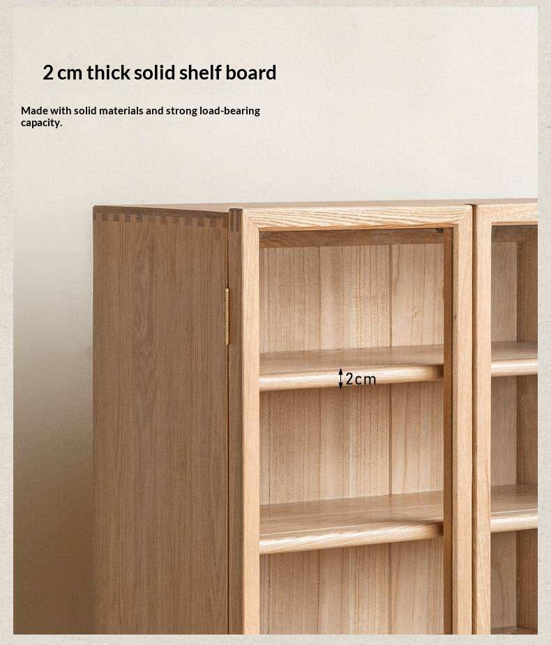 Ash Solid Wood Storage Sideboard