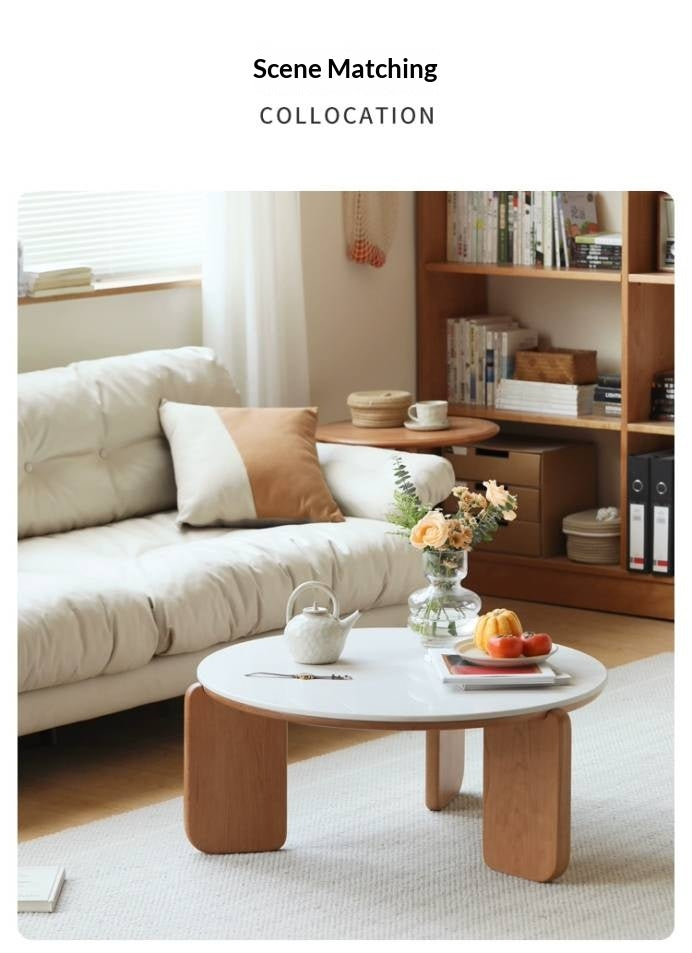 Cherry Solid Wood Slab Coffee Table